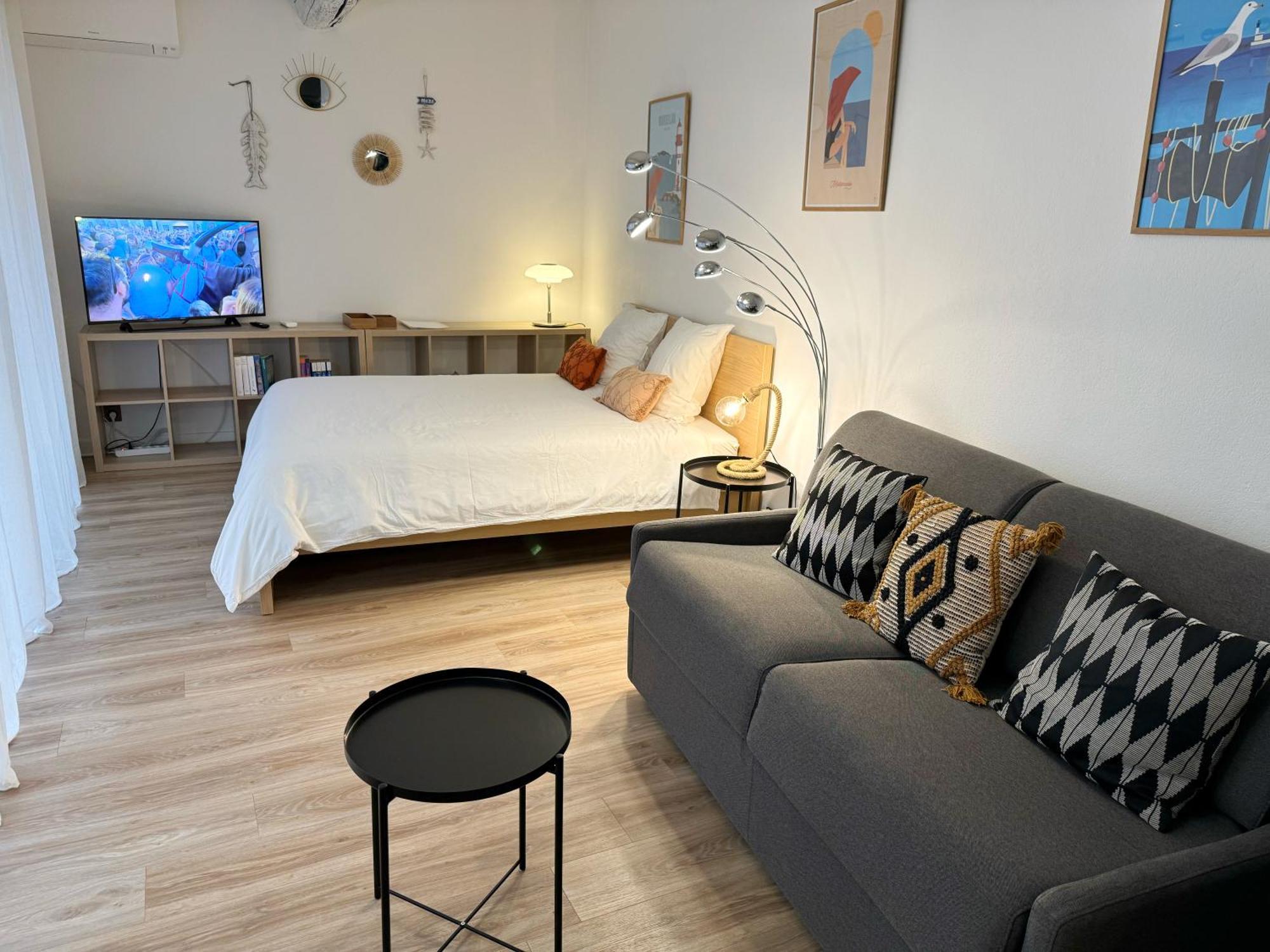 Charmant Studio Climatise A 200M De La Plage Meze Ngoại thất bức ảnh