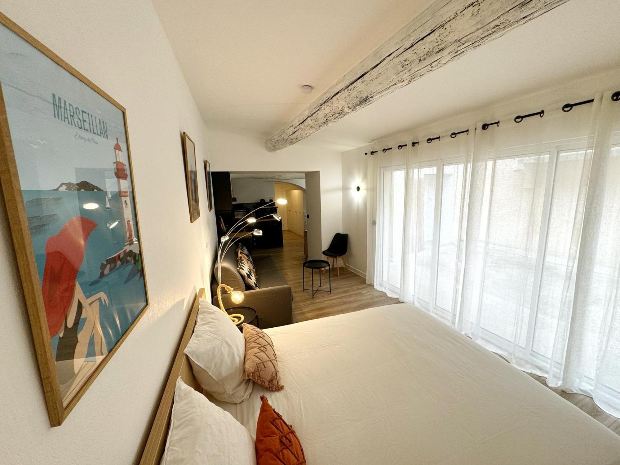 Charmant Studio Climatise A 200M De La Plage Meze Ngoại thất bức ảnh